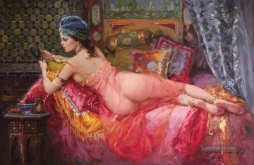 Schönes Mädchen KR 019 Impressionist nackt Ölgemälde